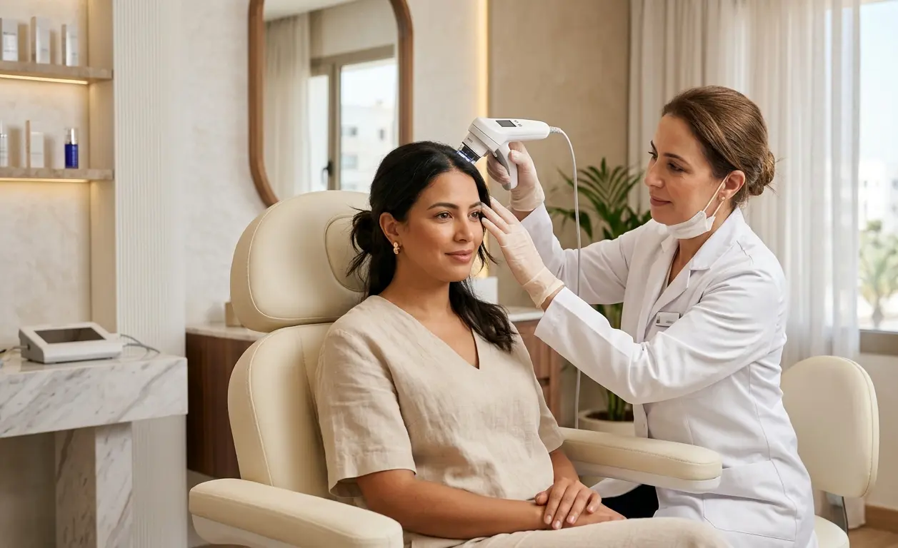 Chute de cheveux femme Casablanca : causes et solutions | Kinesvelt